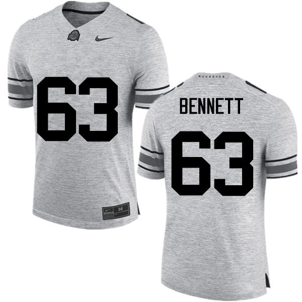 Ohio State Buckeyes #63 Michael Bennett Men Stitched Jersey Gray OSU66132